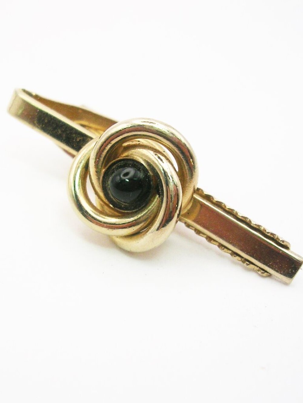 Vintage Tie Clip Bar Love Knot classic Men Formal Wedding Accessory